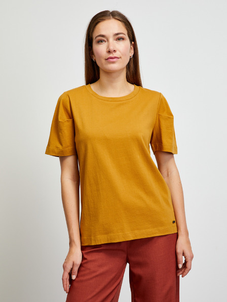 ZOOT.lab Горчица основна тениска с къс ръкав METROOPOLIS от ZOOT.lab Leora