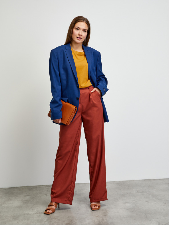 ZOOT.lab Горчица основна тениска с къс ръкав METROOPOLIS от ZOOT.lab Leora