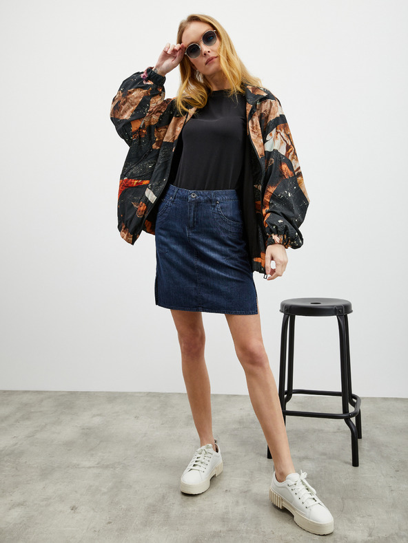 ZOOT.lab Тъмно синя дънкова пола за жени ZOOT.lab Josie