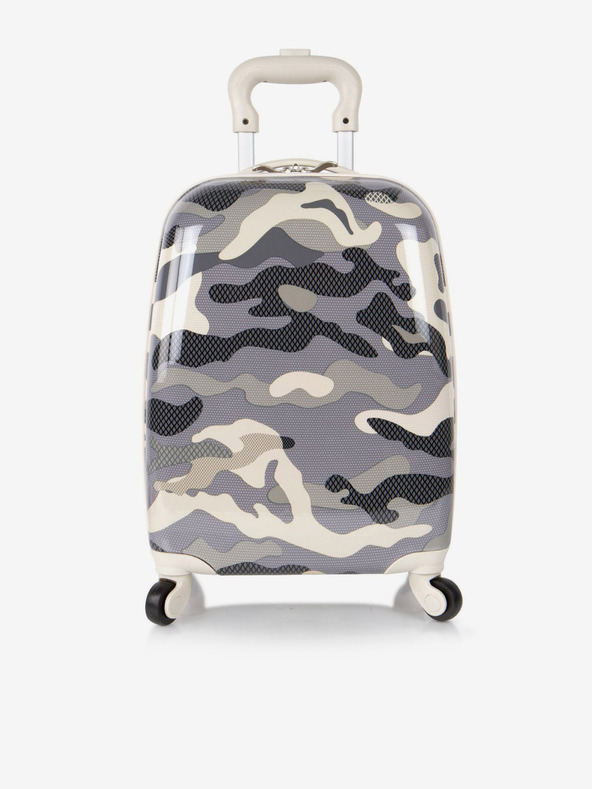 Heys Детски куфар Heys 4w Grey Camo Patterned