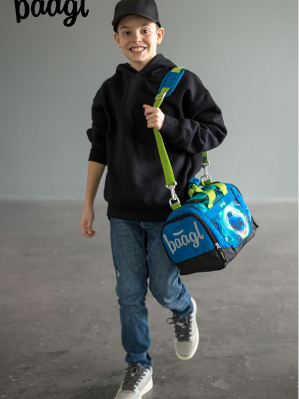 BAAGL  Синя детска спортна чанта Футбол Топка Baagl