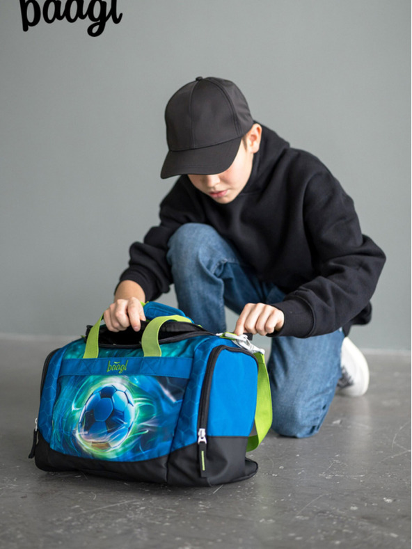 BAAGL  Синя детска спортна чанта Футбол Топка Baagl