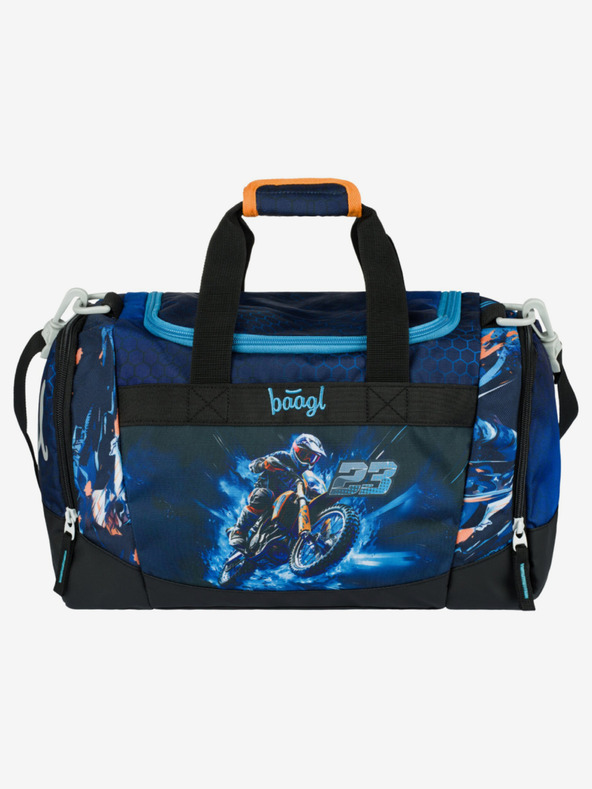 BAAGL  Синя детска спортна чанта Мотоциклет Baagl