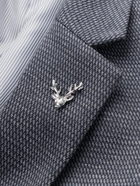 Ombre Clothing Метална декоративна катарама за рокля от елен сребърна Ombre Clothing