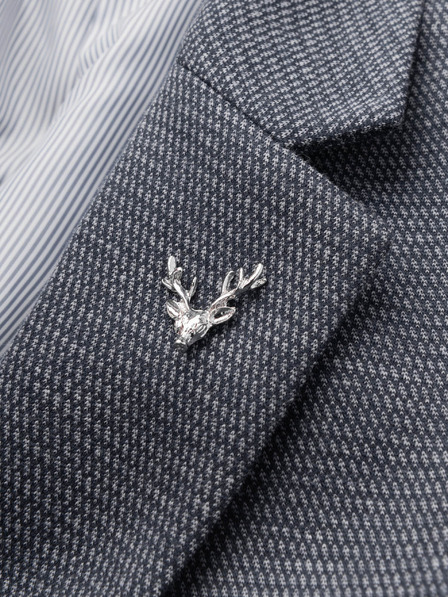 Ombre Clothing Метална декоративна катарама за рокля от елен сребърна Ombre Clothing