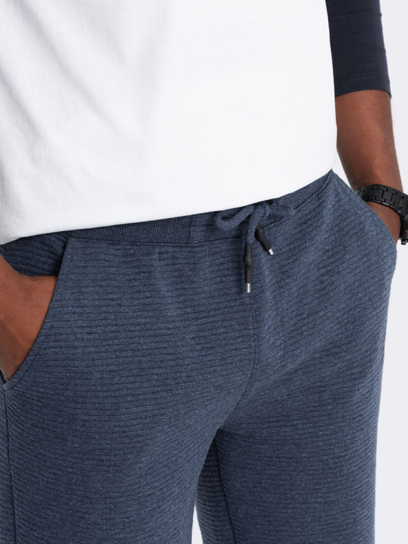 Ombre Clothing Мъжки спортен къс панталон Ottoman - тъмно синьо V1 OM-SRSK-0150 Ombre Clothing