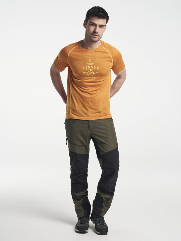 Tenson мъжки TENSON Himalaya Wool Tee M тъмнооранжев