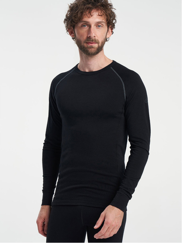 Tenson мъжки функционален топ с дълъг ръкав TENSON Himalaya Baselayer Merino Top M черен