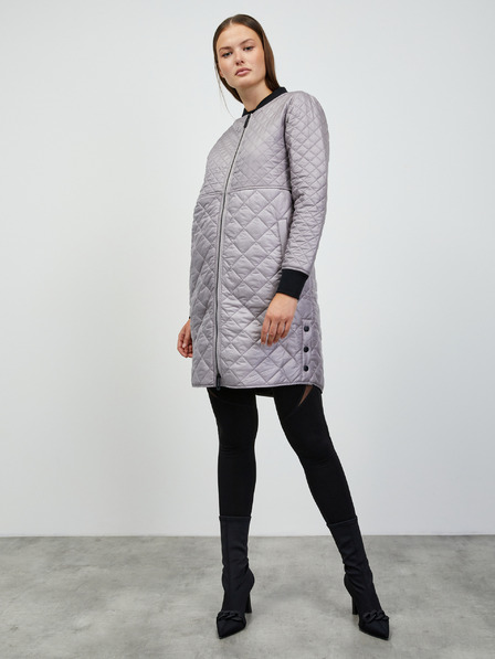 ZOOT.lab Сиво дамско ватирано удължено яке ZOOT.lab Patty