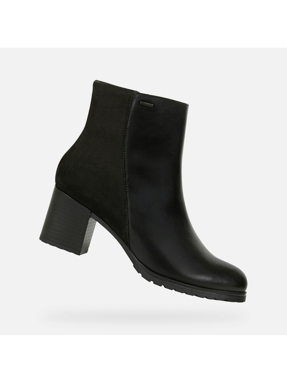 Geox Черни дамски ankle обувки Geox New Lise Np Abx