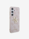 Guess Guess PU 4G метален лого заден калъф за Samsung Galaxy S24 Pink