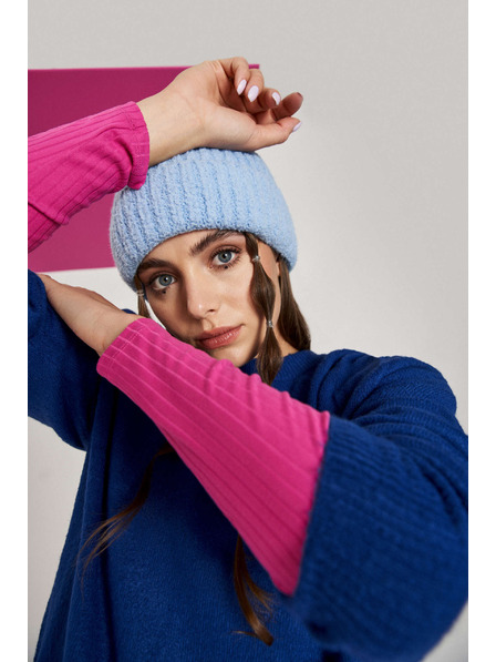 Moodo Светлосиня дамска шапка Moodo