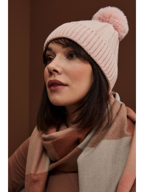 Moodo Светлорозова дамска шапка Moodo