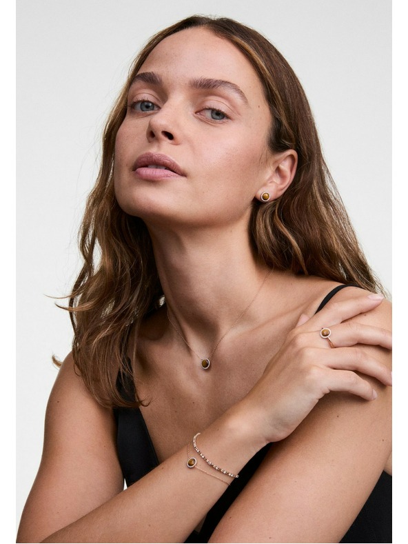 Daniel Wellington Розово-златна стоманена гривна Daniel Wellington Tennis DW00401115