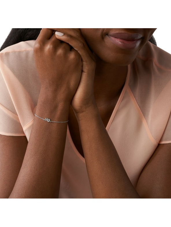 Fossil Дамска сребърна гривна Fossil JFS00484040