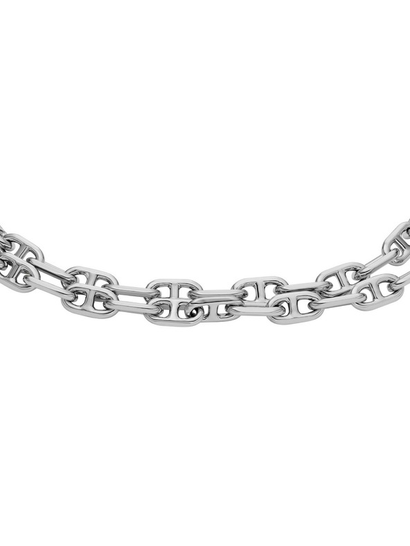 Fossil Дамска двойна стоманена гривна Fossil D-Link JA7245040