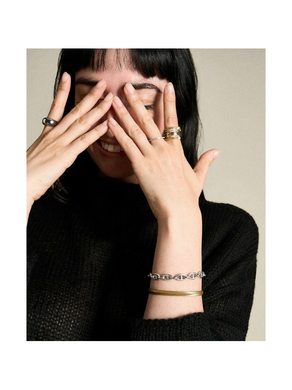 Fossil Дамска стоманена гривна Fossil D-Link JA7244040