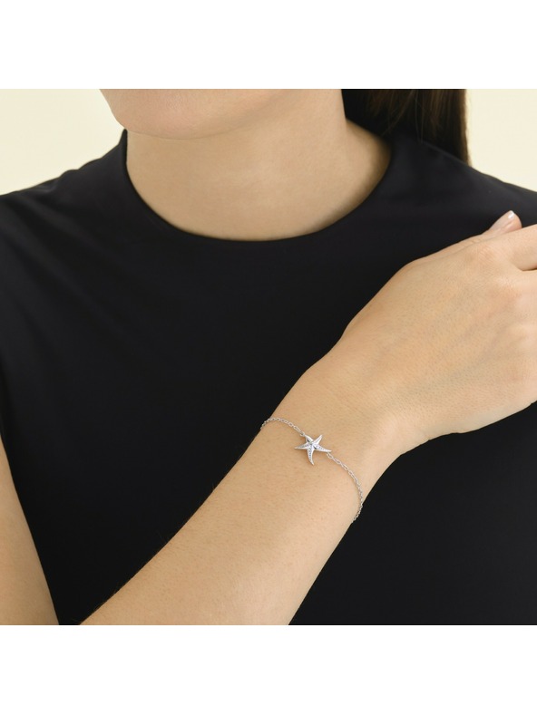 Rosefield Дамска гривна с родиево покритие Rosefield JBSBS-J829