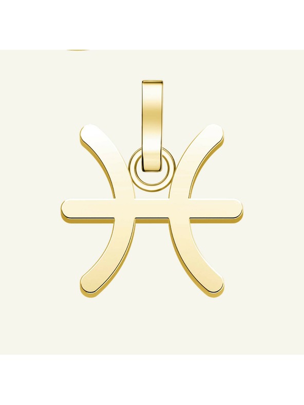 Rosefield Rosefield висулка в златист цвят Zodiac Symbol Риби