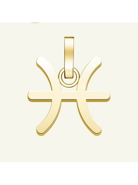 Rosefield Rosefield висулка в златист цвят Zodiac Symbol Риби