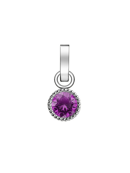 Rosefield Rosefield висулка сребрист цвят Birthstone февруари цвят