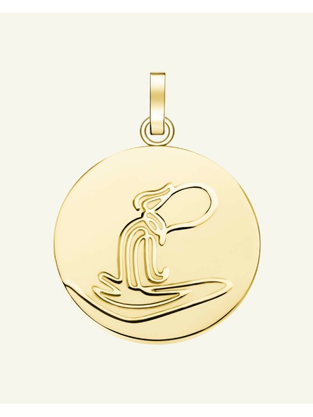 Rosefield Rosefield висулка златен цвят Зодия Монета Водолей