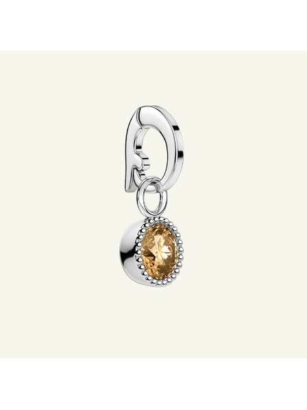 Rosefield Rosefield медальон сребрист цвят Birthstone November color