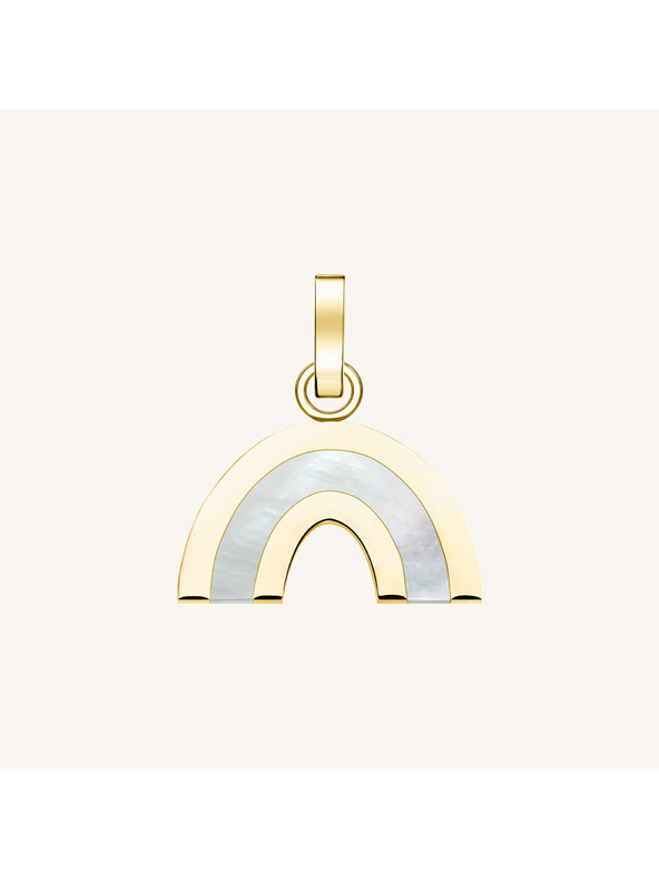 Rosefield Rosefield медальон златист цвят Lucky Symbol Rainbow