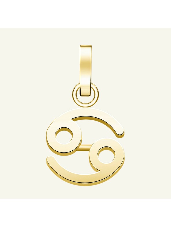 Rosefield Rosefield медальон златист цвят Zodiac Symbol Рак