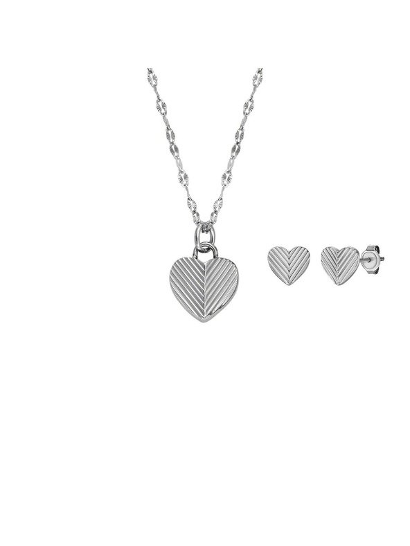 Fossil Дамски подаръчен комплект стоманени бижута Fossil JF04669SET