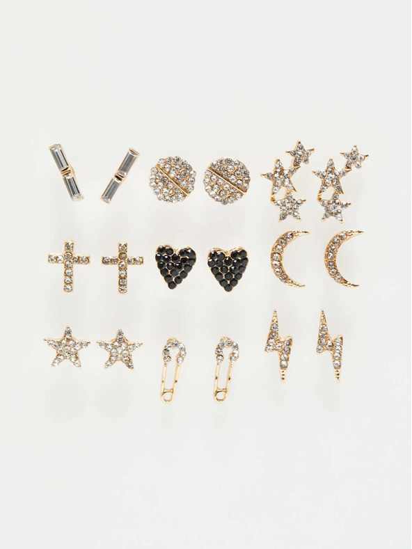 Moodo Комплект обеци в златист цвят Moodo