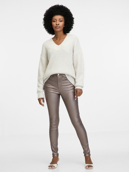 Orsay Бежови дамски skinny fit дънки ORSAY