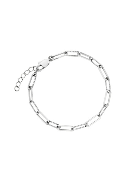 Rosefield Rosefield гривна в сребрист цвят Hammered Chain JBHCS-J596