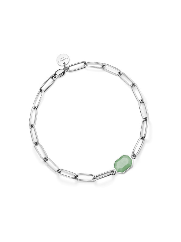 Rosefield Rosefield гривна в сребрист цвят Geometric Gemstone JBGGS-J663