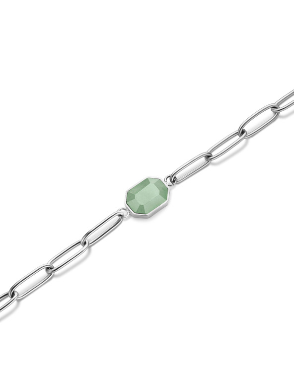 Rosefield Rosefield гривна в сребрист цвят Geometric Gemstone JBGGS-J663