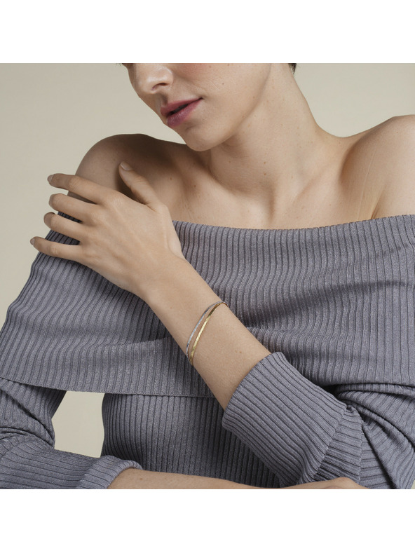 Rosefield Rosefield двуцветна гривна Snake JBSCD-J677