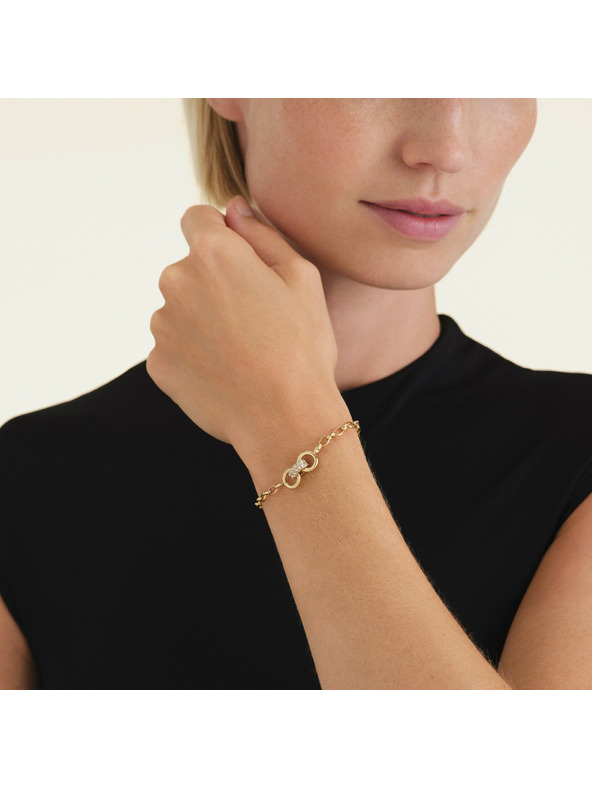 Rosefield Позлатена дамска гривна Rosefield JBBSG-J899