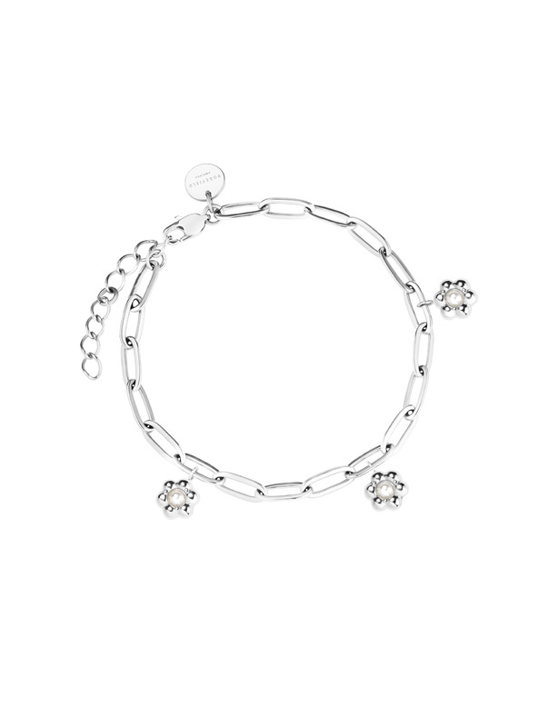 Rosefield Rosefield гривна в сребрист цвят Daisy Flower JBDFS-J675