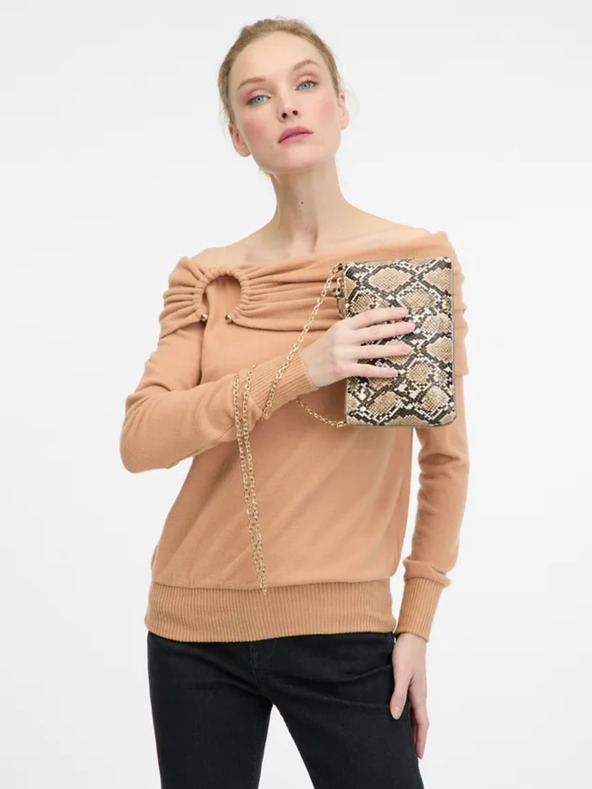 Orsay Светлокафява дамска чанта ORSAY