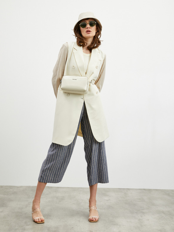 ZOOT.lab Бежово дамско раирано яке ZOOT.lab Ursala