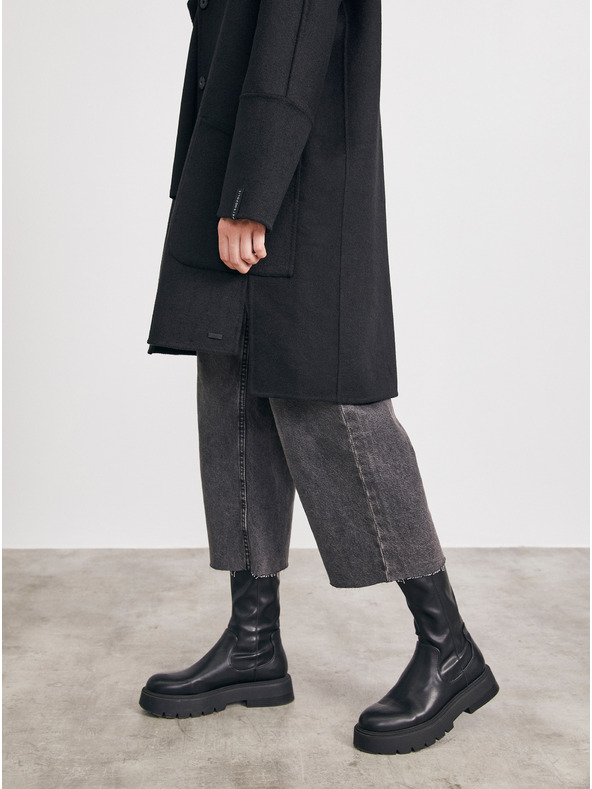 ZOOT.lab Черно дамско палто от вълна METROOPOLIS by ZOOT.lab Kandis