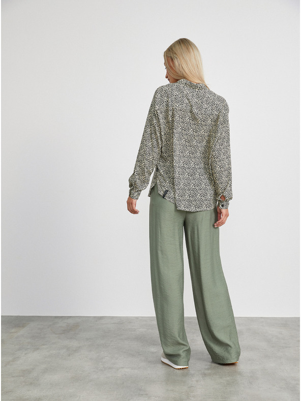 ZOOT.lab Черно-кремава дамска свободна риза с шарки METROOPOLIS на ZOOT.lab Ingrid