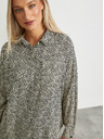 ZOOT.lab Черно-кремава дамска свободна риза с шарки METROOPOLIS на ZOOT.lab Ingrid