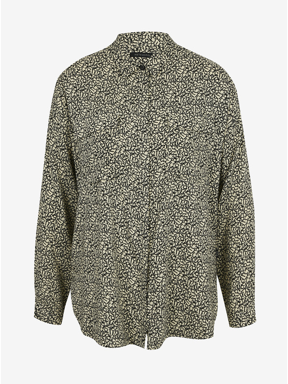 ZOOT.lab Черно-кремава дамска свободна риза с шарки METROOPOLIS на ZOOT.lab Ingrid