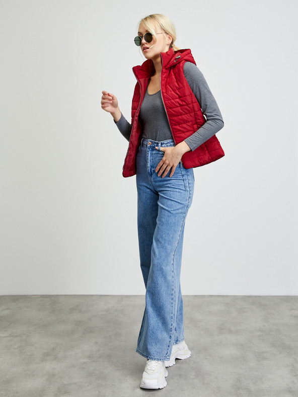 ZOOT.lab Червена дамска ватирана жилетка ZOOT.lab