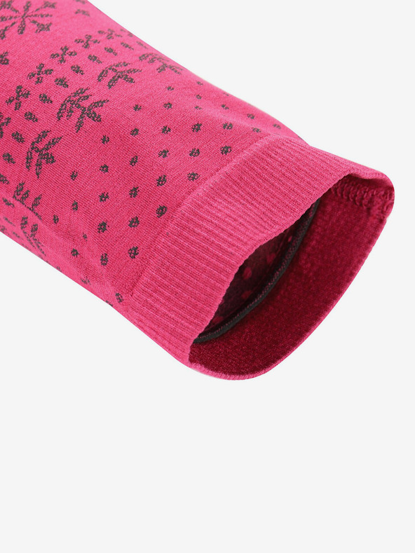 ALPINE PRO Тъмнорозово функционално бельо за момичета ALPINE PRO Lento