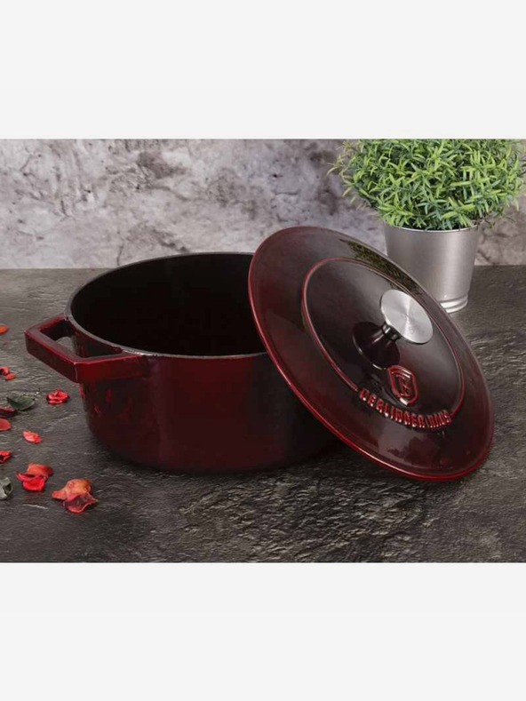 Berlingerhaus Чугунен тиган с капак 24 см Burgundy Line BERLINGERHAUS