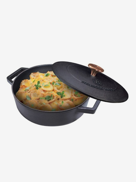 Berlingerhaus Чугунен съд за печене с капак 26 см BERLINGERHAUS Black Rose Collection