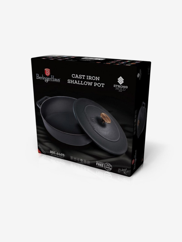 Berlingerhaus Чугунен съд за печене с капак 26 см BERLINGERHAUS Black Rose Collection