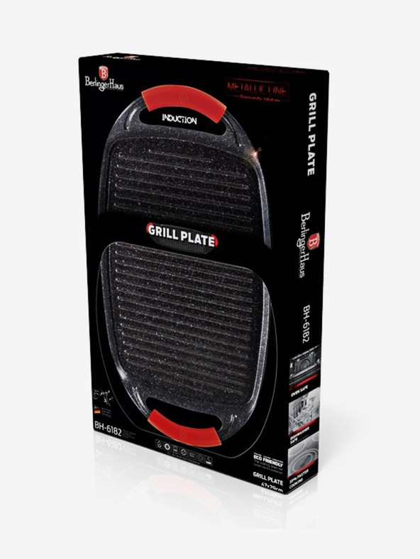 Berlingerhaus Тавичка за грил с незалепваща повърхност 47 см Burgundy Edition BERLINGERHAUS